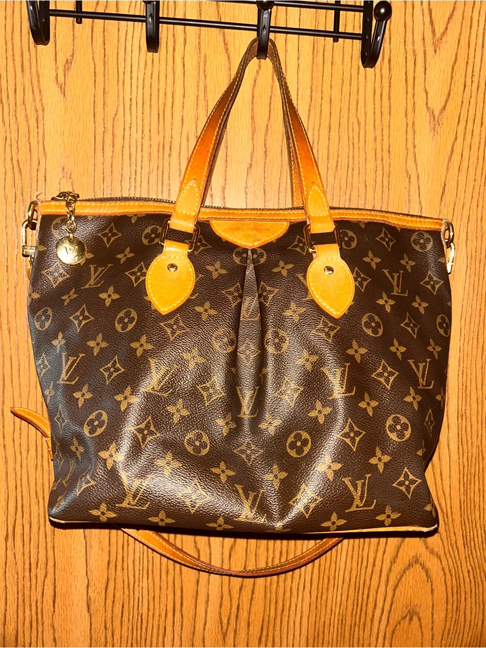 Louis Vuitton monogram Palermo tote with original strap